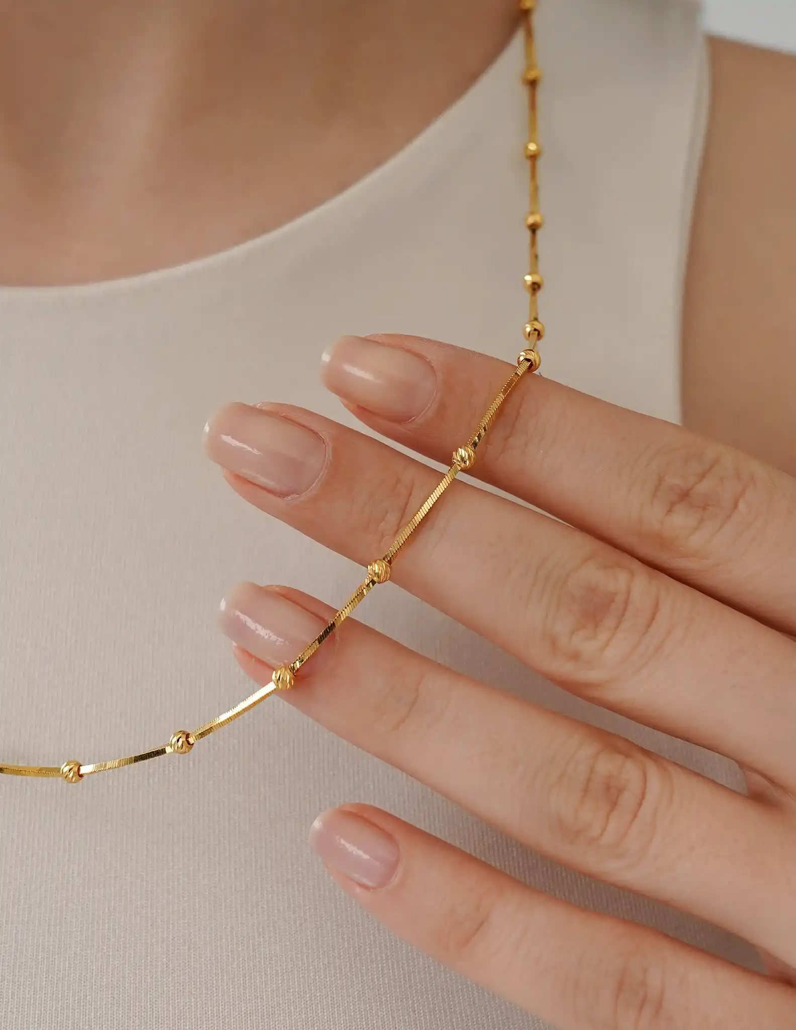 22 Ayar Altın Dorika Toplu Zincir Kolye 2 2